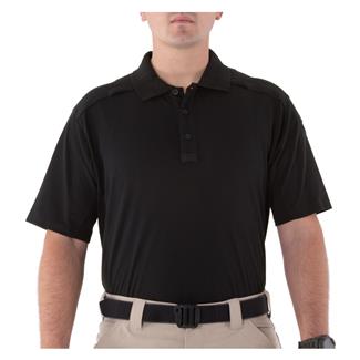 Men's First Tactical Cotton Short Sleeve Polo Black