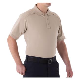 Men's First Tactical Cotton Short Sleeve Polo Khaki