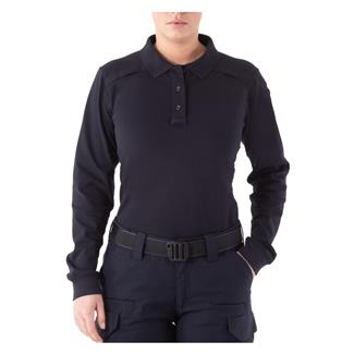 Women's First Tactical Long Sleeve Polo Midnight Navy
