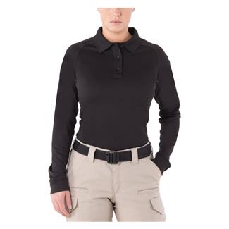 Women's First Tactical Long Sleeve Performance Polo Black