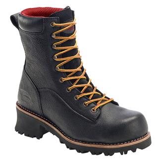 Men's Avenger 8" Logger Composite Toe Waterproof Boots Black