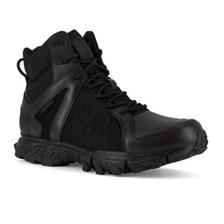 Men's Reebok 6" Trailgrip Tactical Side Zip Waterproof Boots Black
