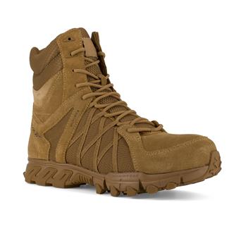 Men's Reebok 8" Trailgrip Tactical Composite Toe Side Zip Boots Coyote Brown