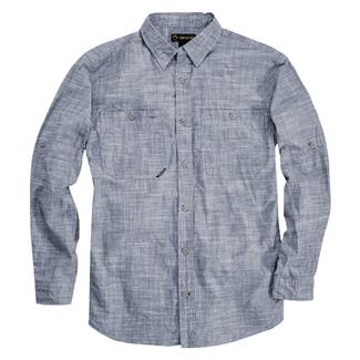 Men's DRI DUCK Backroad Chambray Work Shirt Navy