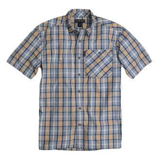 Men's DRI DUCK Hometown Plaid Shirt Navy / Gold