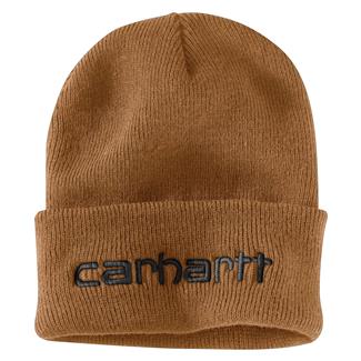 Men's Carhartt Knit Insulated Logo Graphic Cuffed Beanie Carhartt Brown