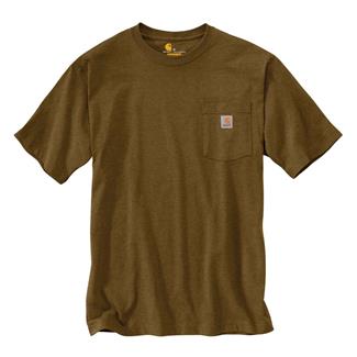 Men's Carhartt Loose Fit Heavyweight Pocket T-Shirt Oiled Walnut Heather