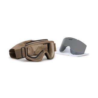 ESS Eye Pro Land Ops Tan 499 (frame) - Clear / Smoke Gray (2 lenses)