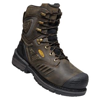 Men's Keen Utility 8" Philadelphia Carbon Toe Waterproof Boots Cascade Brown / Black