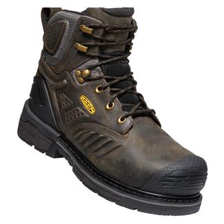 Men's Keen Utility 6" Philadelphia Carbon Toe Waterproof Boots Cascade Brown / Black
