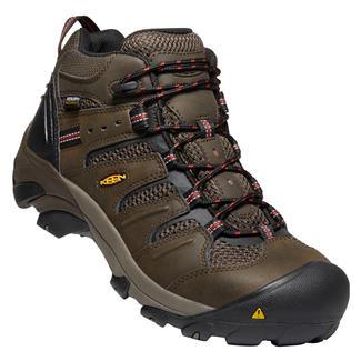 Men's Keen Utility 6" Lansing Mid Steel Toe Waterproof Boots Cascade Brown / Shitake
