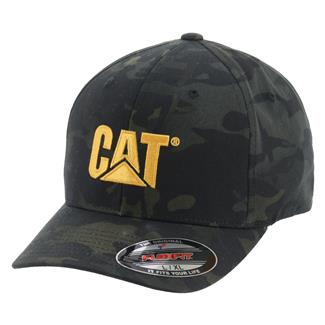 Men's CAT Trademark Stretch Fit Hat Night Camo