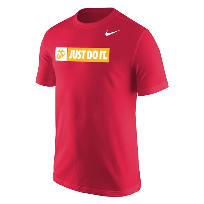 red nike just do it shirt