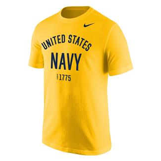 Men's NIKE Navy Heritage T-Shirt University Gold