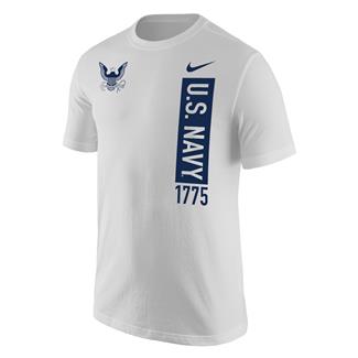 Men's NIKE Navy Block T-Shirt White