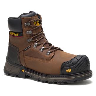 Men's CAT 6" Excavator XL Composite Toe Waterproof Boots Dark Brown