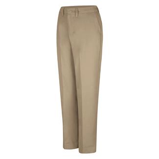 Women's Red Kap Elastic Insert Work Pants Khaki