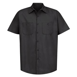 Men's Red Kap Industrial Solid Work Shirt Black
