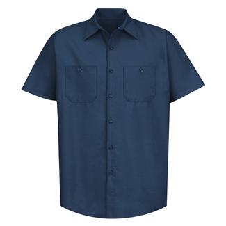 Men's Red Kap Industrial Solid Work Shirt Navy