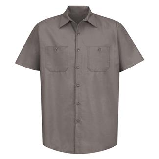 Men's Red Kap Industrial Solid Work Shirt Gray