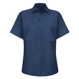 Women's Red Kap Industrial Work Shirt Navy