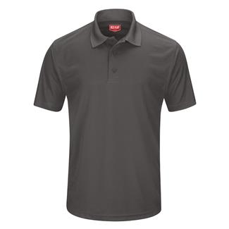 Men's Red Kap Performance Knit Core Polo Charcoal