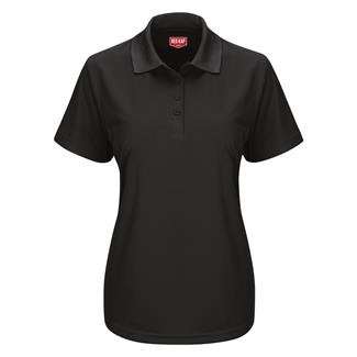 Women's Red Kap Performance Knit Core Polo Black