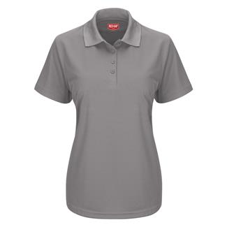 Women's Red Kap Performance Knit Core Polo Gray