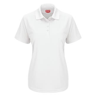 Women's Red Kap Performance Knit Core Polo White