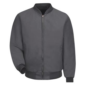 Men's Red Kap Perma Lined Solid Team Jacket Charcoal