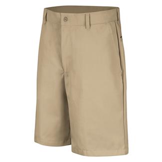 Men's Red Kap Plain Front Shorts Khaki