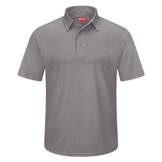 Men's Red Kap Pro Polo Gray