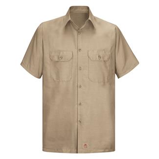 Men's Red Kap Solid Ripstop Shirt Khaki