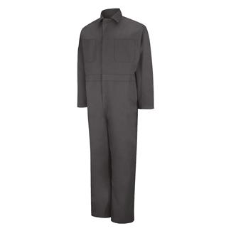 Men's Red Kap Twill Action-Back Coveralls Charcoal