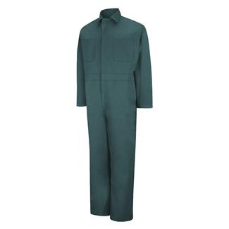 Men's Red Kap Twill Action-Back Coveralls Spruce Green