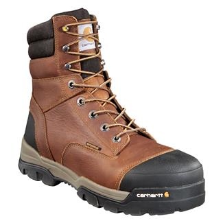 Men's Carhartt 8" Ground Force Composite Toe Waterproof Boots Peanut Oil / Tan