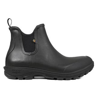 Men's BOGS Sauvie Slip On Boot Waterproof Boots Black