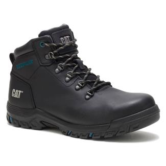 Women's CAT Mae Steel Toe Waterproof Boots Black