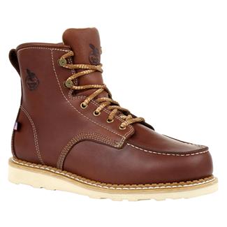 Men's Georgia USA Wedge Moc Toe Boots Brown