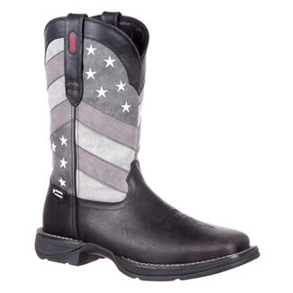 Men's Durango Rebel Faded Black Flag Boots Black / Gray