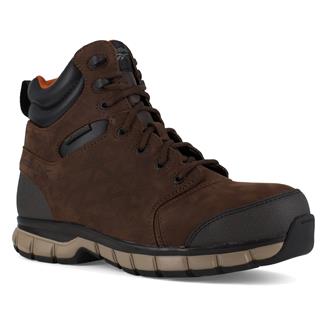 Men's Reebok Sublite Cushion Work Composite Toe Boots Brown