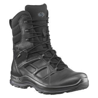 Men's HAIX 8" Black Eagle Tactical 2.0 GTX Side-Zip Boots Black