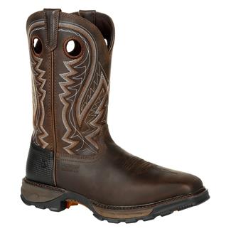 Men's Durango 11" Maverick XP Western Puncture Resistant Steel Toe Boots Nicotine Chocolate