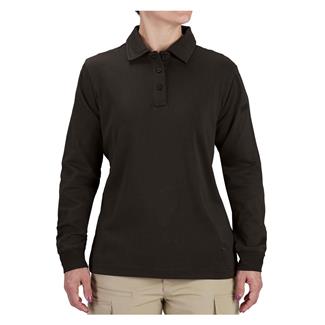 Women's Propper Uniform Cotton Polo Long Sleeve Black