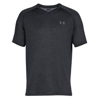 Men's Under Armour Tech 2.0 V-Neck T-Shirt Black Graphite