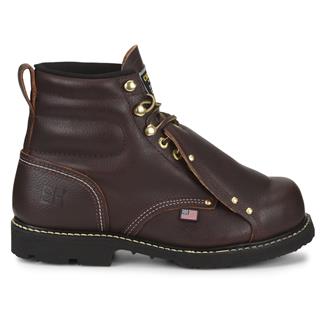 Men's Carolina Int Lo Steel Toe Boots Dark Brown