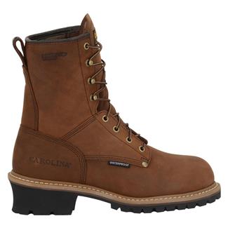 Men's Carolina Elm 600G Steel Toe Waterproof Boots Brown