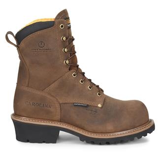 Men's Carolina Poplar Composite Toe Waterproof Boots Brown