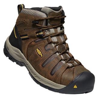 Men's Keen Utility Flint II Steel Toe Boots Cascade Brown / Golden Rod