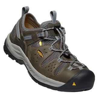 Men's Keen Utility Atlanta Cool II Steel Toe ESD Gargoyle / Midnight Navy